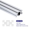 thumbnail image 3 of Unique Bargains 2 Pcs 2040 V Slot Aluminum Extrusion 150mm(5.9 Inch) Silver European Standard Anodized Linear Rail, 3 of 6