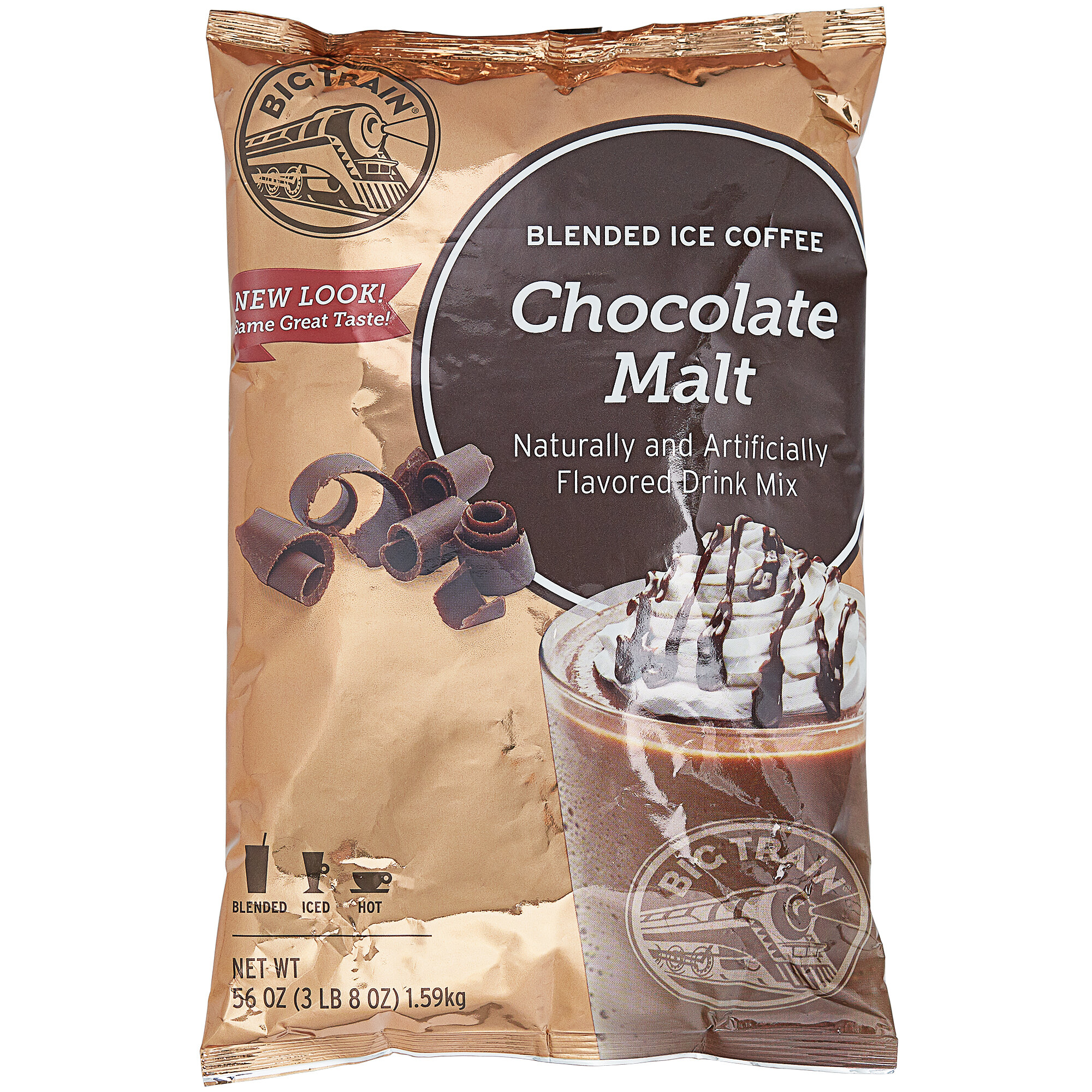Big Train 3.5 lb. Chocolate Malt Blended Ice Coffee Mix