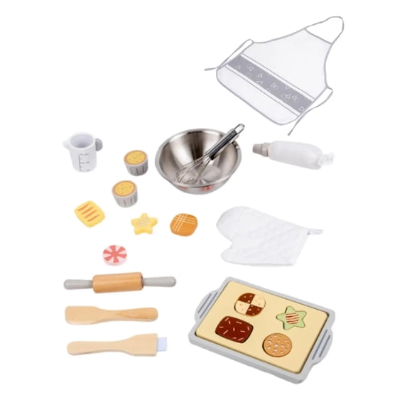 Kit de cuisine en bois UMU pour enfants avec vaisselle, casseroles, poêles, tablier, nourriture Kit de cuisine en bois UMU pour enfants avec vaisselle, casseroles, poêles, tablier, nourriture