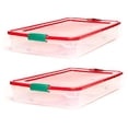 thumbnail image 2 of HOMZ Contenant de Rangement sous le Lit de 60 Pintes avec Loquet pour les Fêtes, Transparent (Lot de 4), 2 of 8