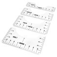 thumbnail image 1 of Peahefy T‑Shirt Ruler,4PCS T-Shirt Ruler Guide Alignment Tool For Adult Youth Toddler Infant Garment Measuring Ruler Transparent, 1 of 8