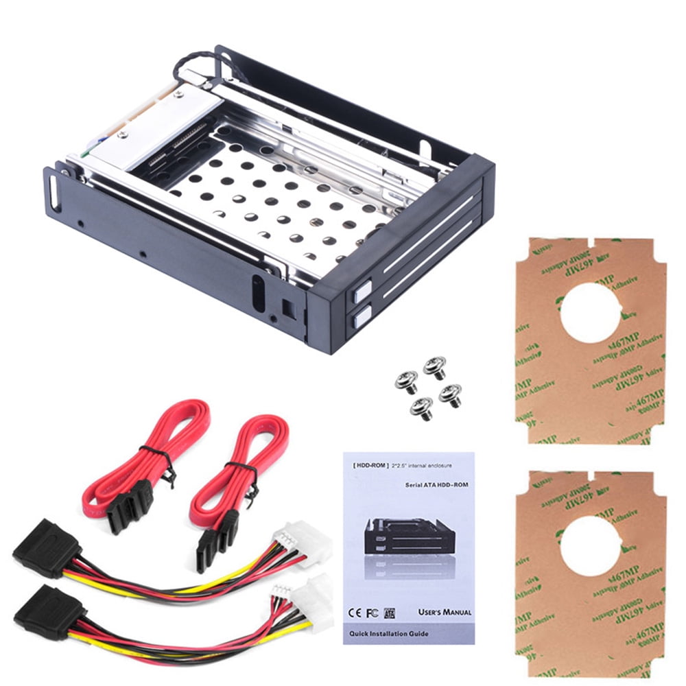 Mistaha Dual Bay 2.5" Inch SATA III Hard Drive HDD & SSD Tray Caddy Internal