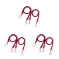thumbnail image 1 of Shengyu 1/2/3/5 2 Pcs Support de Rideau en Polyester pour Maison Hôtel Salon Chambre Drapé Attache Décorative Corde Ondulée Décor Rouge 3 Pcs, 1 of 6