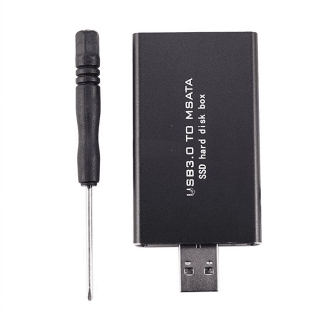 MSATA vers USB USB 3.0 vers Boîtier SSD MSATA Adaptateur Disque Dur M2 SSD Boîtier HDD Externe