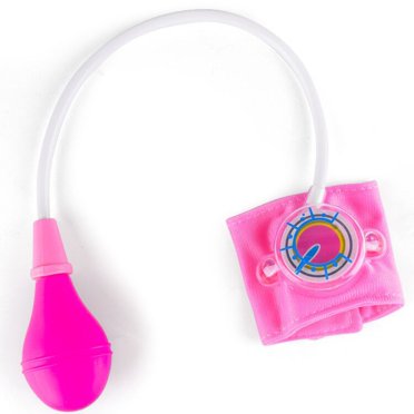 Pairs Pink Color Simulated Blood Pressure Monitor Toy, Children Simulation Family Doctor Toy Small Nurse Mini Medical Blood Pressure Monitor Baby Boys Fi