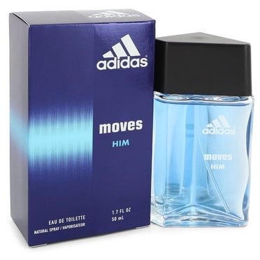 adidas Moves for Him Eau de Toilette for Men, Aromatic fragrance, Top notes: green apple, anise, Italian parsley, peppermint, mandarin, and black peppercorn, 50ml