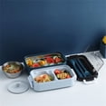 thumbnail image 1 of Dvkptbk Lunch Box Stainless Steel Double-Layer Thermal Insulation Lunch Box with Tableware and Soup Bowl Camping Essentials, 1 of 2