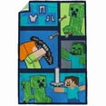 thumbnail image 2 of Minecraft Couverture en Peluche pour Enfants, 100 % Polyester, 2 of 6