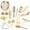 13-piece 1.085Kg, variant on Percussion Instruments Toy Musical Instrument Set with Storage Bag Natural Wood 7-piece 0.684Kg
