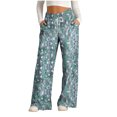 thumbnail image 1 of Pantalon pour Femmes, Pantalon Grand à Cordon pour Femmes à Rayures Tendance Imprimées, 1 of 4