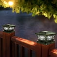 thumbnail image 4 of Solar Lights Outdoor,Solar Outdoor Lights,Solar Post Lights Outdoor Fence Cap Light for Posts Patio Garden Decoration White Lighting Black，Lighting Solar Outdoor Post Cap Lights Light for Fence, 4 of 6