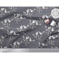 thumbnail image 2 of Soimoi Polyester Crepe Fabric Leaves,Bird & Floral Block Printed Craft Fabric by The Yard 42 Inch Wide, 2 of 3