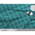 thumbnail image 3 of Soimoi Rayon Fabric Dot & Snowflake Artistic Fabric Prints By Yard 42 Inch Wide, 3 of 3