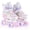 Pink, variant on Costway Kids Roller Skates 4 Sizes Adjustable Quad Skates with Light-up Wheels for Ages 5-8 Pink