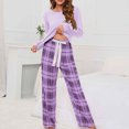 thumbnail image 5 of LSLJS Ensembles de Pyjama pour Femmes Mode Décontractée Manches Longues Confortable Ensemble à Carreaux Chandail Hauts Blouse Cadeaux pour Hommes, 5 of 5