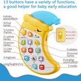 thumbnail image 2 of CHOK Educational Cell Phone Toy for Infant with Removable Teether Electronic Learning Toy with Lights  Songs Toy Phone for Kids- Yellow, 2 of 7