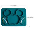 thumbnail image 4 of 1pc Silicone Divided Plate Portable Non Skid Suction Baby Dinner Plate Bowl, 4 of 7