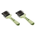 thumbnail image 1 of MPP Dog Grooming Tools Green Flexible Slicker Brush Double Sided Undercoat Shedding (Both Sizes), 1 of 1