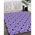 thumbnail image 3 of Ahgly Company Machine Washable Indoor Square Transitional Purple Amethyst Purple Area Rugs, 5' Square, 3 of 7