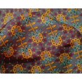 thumbnail image 4 of oneOone Silk Tabby Fabric Leaves & Floral Block Print Fabric By Yard 42 Inch Wide, 4 of 4