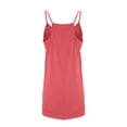 thumbnail image 3 of RBCKVXZ Robe Courte Athlétique Sans Manches pour Femmes avec Short Intégré Été Tennis Entraînement Active Combinaison Sportive Bretelles Spaghetti Robes Rouge Melon D\'eau S, 3 of 6