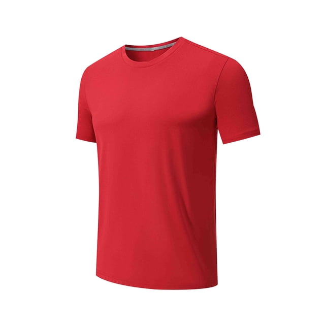 Besolor Mens Short Sleeve Shirts Summer Quick Dry Wicking Athletic Running Gym Workout Casual Basic Tee Tops