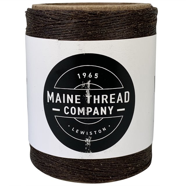 Maine Thread 0.020" Waxed Poly Cord 1 Ply - Chestnut