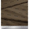 thumbnail image 3 of Soimoi Poly Georgette Fabric Square & Spiral Geometric Print Fabric by Yard 42 Inch Wide, 3 of 3