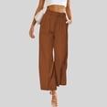 thumbnail image 3 of Cameland Pantalons Larges Taille Haute Décontractés pour Femmes Taille Régulière, 3 of 7