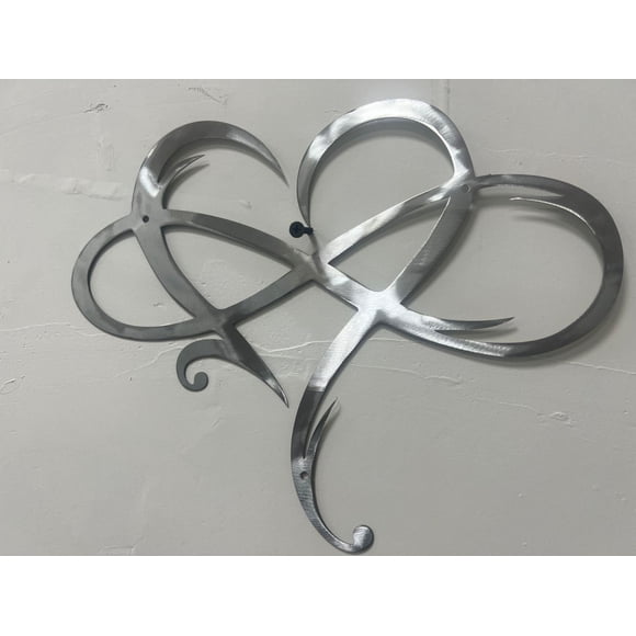 Kcavykas Canada Day,open Season Eternal Wrought Iron Decoration indoor Ornaments Metal Wall Decoration infinitys Heart-Steel Wall Decor Metal Wall Art 17*20cm