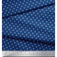 thumbnail image 3 of Soimoi Georgette Viscose Fabric Swimming Ring Small Print Fabric by The Yard 42 Inch Wide, 3 of 3
