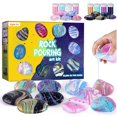 thumbnail image 2 of XFGOU Toys and Hobbies Rock Painting Art Kit Glow In The Dark Pouring Rock Kit Arts And Crafts For Kids Girls & Boys Ages 6 8 8 12 Craft Paint Kits Art Toys Art Birthday For Kids 100ml Education, 2 of 7