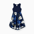 thumbnail image 2 of PatPat Family Matching Floral Print Cotton Top Short-sleeve Shirt or Splicing Sleeveless Tank Dress, 2 of 6