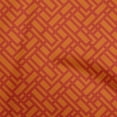 thumbnail image 1 of oneOone Silk Tabby Orange Fabric Geometric Craft Projects Decor Fabric Printed By The Yard 42 Inch Wide, 1 of 4