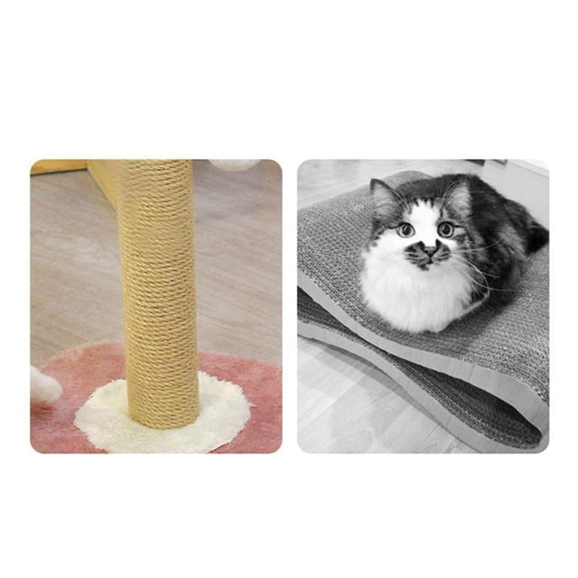 fastboy Cat Scratching Post Scratch Pole Gift Durable for Kittens Supplies Round Green