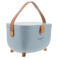 thumbnail image 1 of OUNONA Portable Waterproof Medicine Storage Box Sky Blue Double Layer with Handle for Daily and Emergency Use, 1 of 7