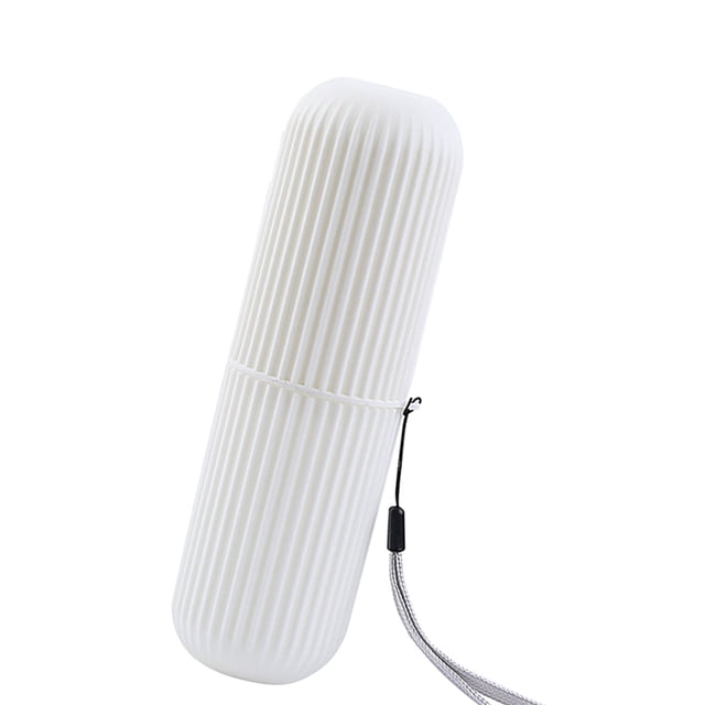 Travel Toothbrush Case, 7.7in Compact DustProof Plastic Toothbrush Holder, Toothbrush Carrying Box Toothbrush Travel Container for Home, Travel, Business, Camping, School
