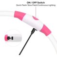 thumbnail image 3 of USB Rechargeable LED Dog Collar Glowing pet Dog Collar for Night Safety  Water Resistant Cuttable TPU Light Up Collars Fashion Light up Collar for Small Medium Large Dogs, 3 of 5