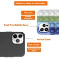 thumbnail image 3 of Étui de Téléphone Fidget Toys, Étui de Protection en Silicone à Bulles pour iPhone7/8/7Plus /8Plus/ X/TP/ XR/TP Max/11/11ProMax/12/12Pro/ 12ProMax(Bleu-Blanc), 3 of 6