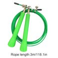 thumbnail image 4 of Speed Skipping Wire Rope Indoor Outdoor Jumping Rope jumping rope speed Weight Loss Exercise Home Gym Workout Tool, Light Green, 4 of 9