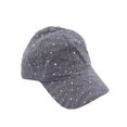 thumbnail image 1 of Glitzy Game Sequin Trim Baseball Cap  - Silver, 1 of 1