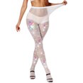 thumbnail image 1 of Fortune Women Sparkly Rhinestone Fishnets Stockings High Waist Tights Club Glitter Mesh Pantyhose, 1 of 5