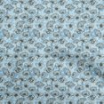 thumbnail image 1 of oneOone Polyester Spandex Medium Blue Fabric Tropical Sewing Material Print Fabric By The Yard 56 Inch Wide, 1 of 4