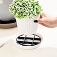 thumbnail image 2 of Flowerpots with Dish Ceramic, Prevention Flower Pot Reusable Mesh Pad Plant Rack Stand Flower Pot Feet Elevator Support Drainer Flowerpot Plants Root Rot Prevention, Flower Pots, 2 of 3