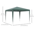thumbnail image 3 of Outsunny Tente de Fête, Auvent de Gazebo Portable Abri pour Événements Vert, 3 of 10
