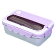 thumbnail image 2 of Suncoda Portable Lunchbox, Divided Lunch Box, Microwave Heated Plastic Lunch Box, Microwave Oven Student Meal Box Office Worker Portable Tableware Meal Box, 2 of 3