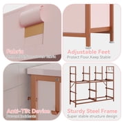 Kojooin Dresser for Bedroom, Tall Storage Dresser with 10 Drawers & Side Pockets, Fabric Chests of Drawers Organizer
