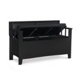 thumbnail image 2 of Elio Black Padded Bench, 2 of 9