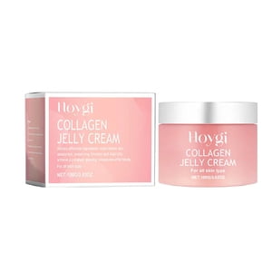 Hyogi Collagen Jelly Cream Moisturizing Face Cream - Hydrating Daily Face Moisturizer for Soft, Smooth-Looking Skin, All Skin Types, 100g