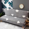thumbnail image 3 of Housse de Sofa Extensible Ajustée en Polyester Spandex Lavable Housse de Sofa Sans Accoudoirs g, 3 of 8